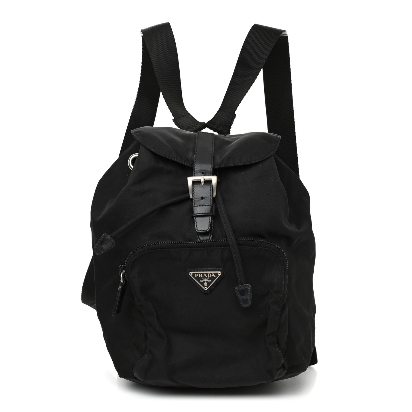 Nylon Vela Mini Cinch Backpack Black