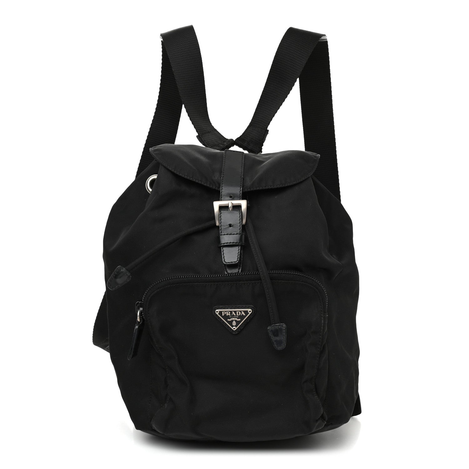 Prada Nylon Vela Mini Cinch Backpack Black 1 of 9