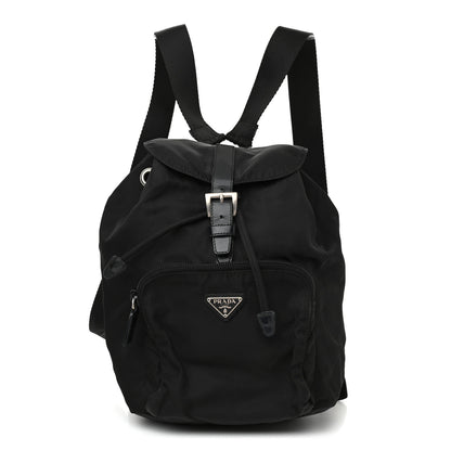 Prada Nylon Vela Mini Cinch Backpack Black 1 of 9