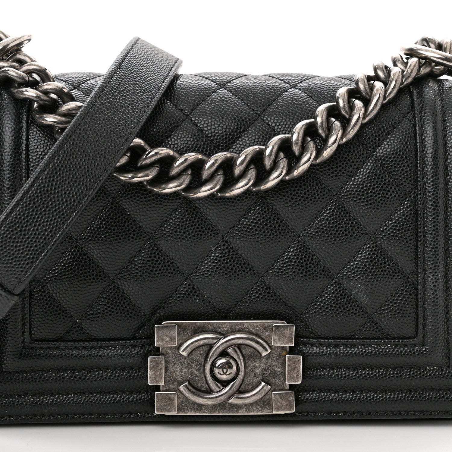 Chanel Caviar Quilted Small Boy Flap Black 7 of 13