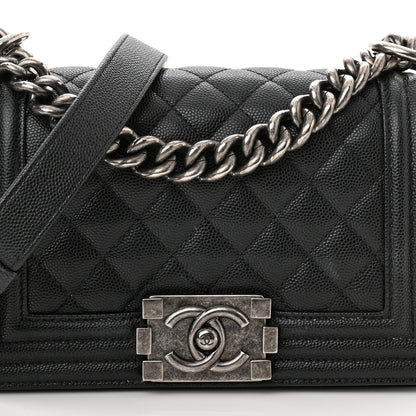 Chanel Caviar Quilted Small Boy Flap Black 7 of 13