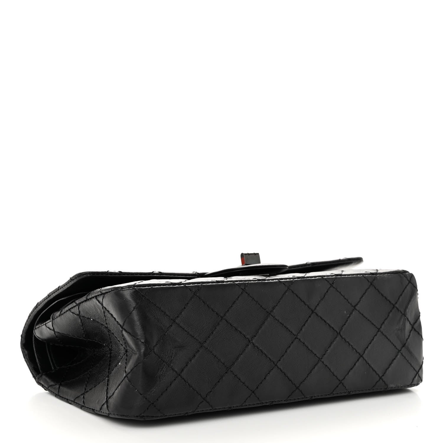 Chanel Aged Calfskin Quilted 2.55 Reissue 225 Flap So Black 4 of 10