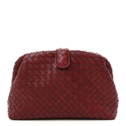 Bottega Veneta Nappa Intrecciato The Lauren 1980 Clutch Gigolo Red 1 of 6