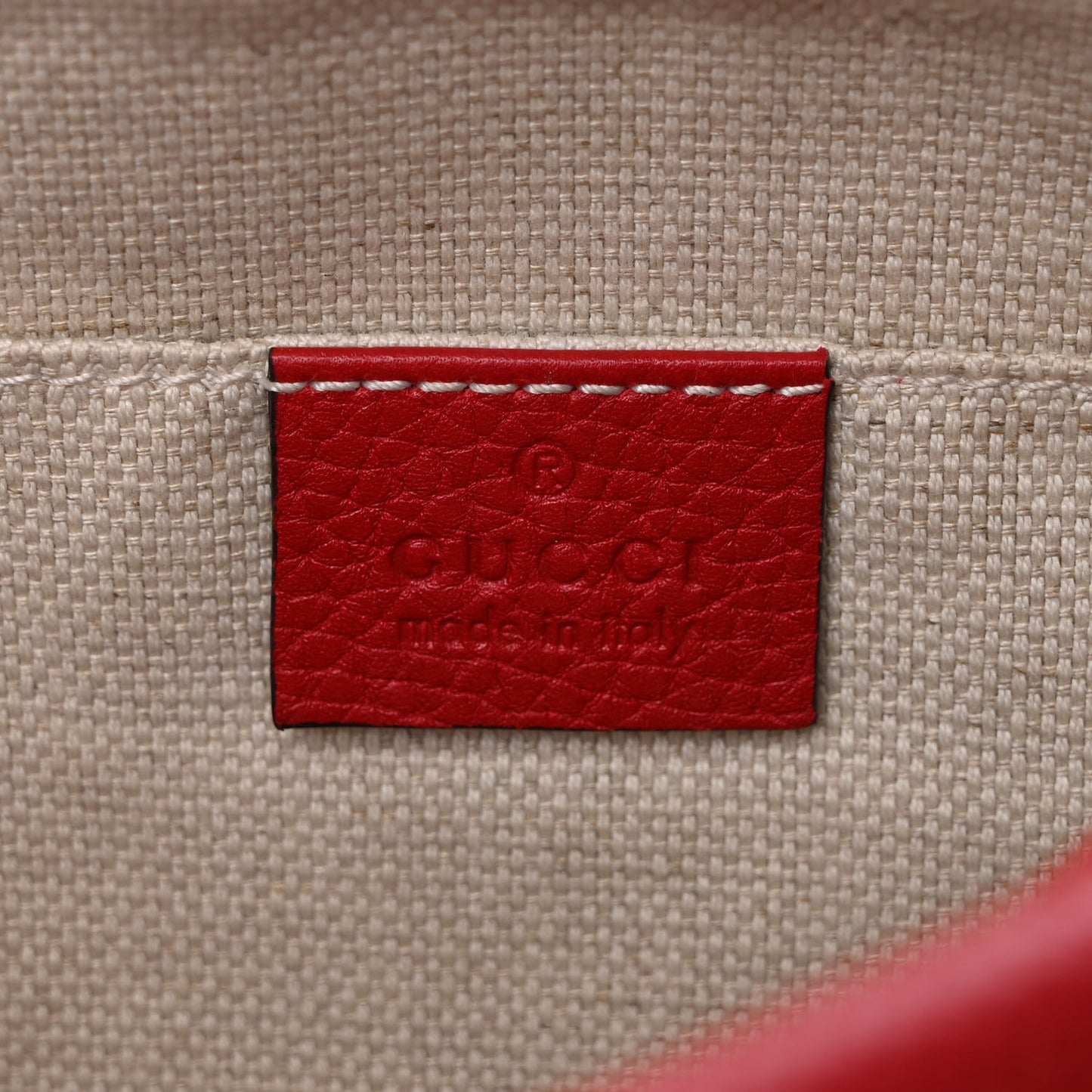 Pebbled Calfskin Small Soho Disco Bag Tabasco Red