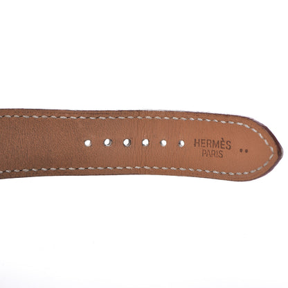 Hermes Stainless Steel Alligator 41mm Arceau Automatic Watch Gris Elephant 6 of 11