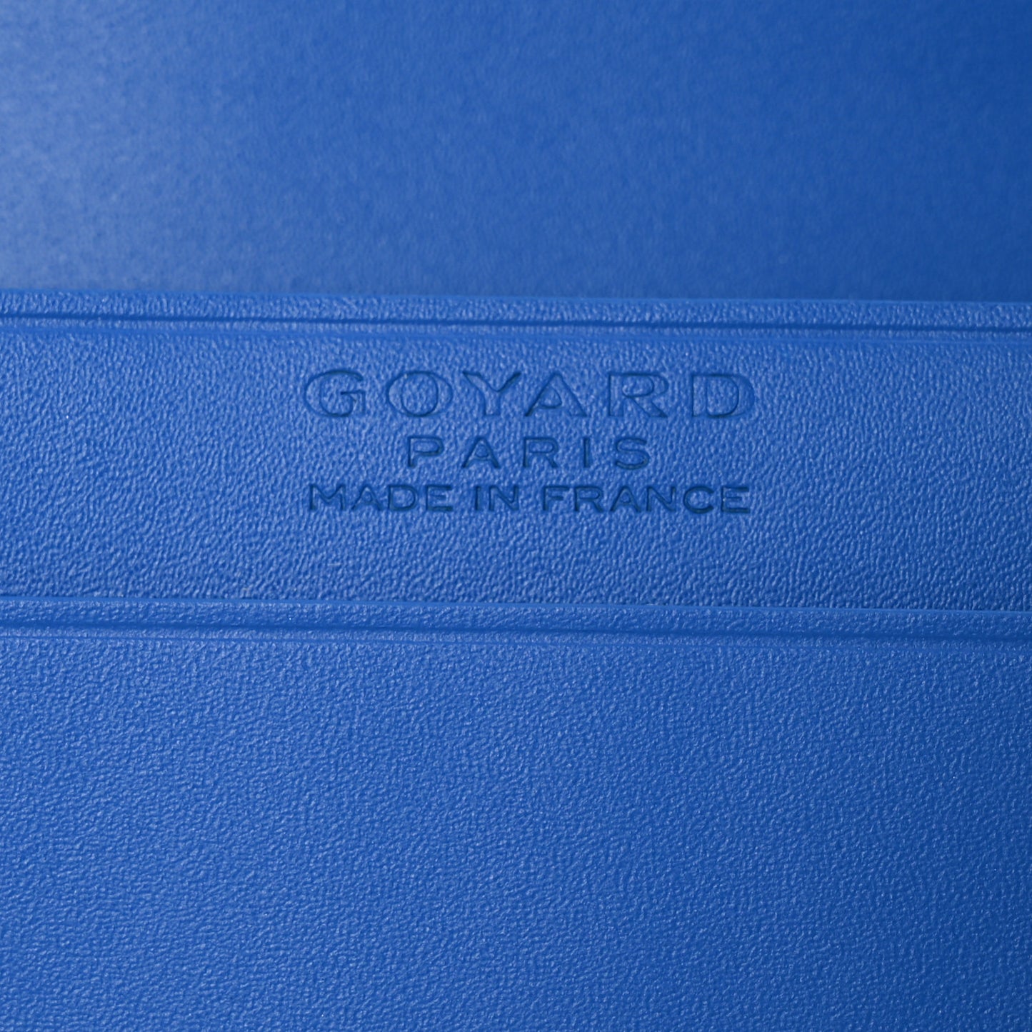 Goyardine Business Card Holder Sky Blue