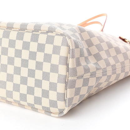 Louis Vuitton Damier Azur Neo Neverfull MM Rose Ballerine 8 of 10