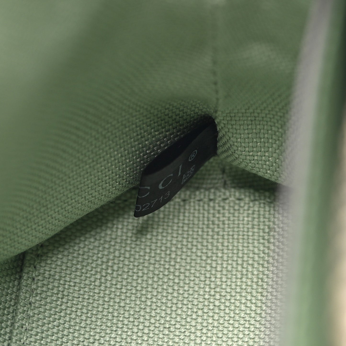 Summer Denim Calfskin GG Monogram Web Mini Top Handle Ophidia Dome Shoulder Bag Pale Green