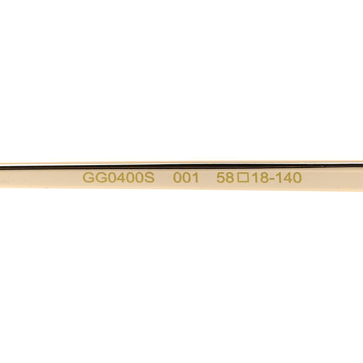 Gucci Acetate Oversize Square Frame GG0400S Sunglasses Gold 6 of 8