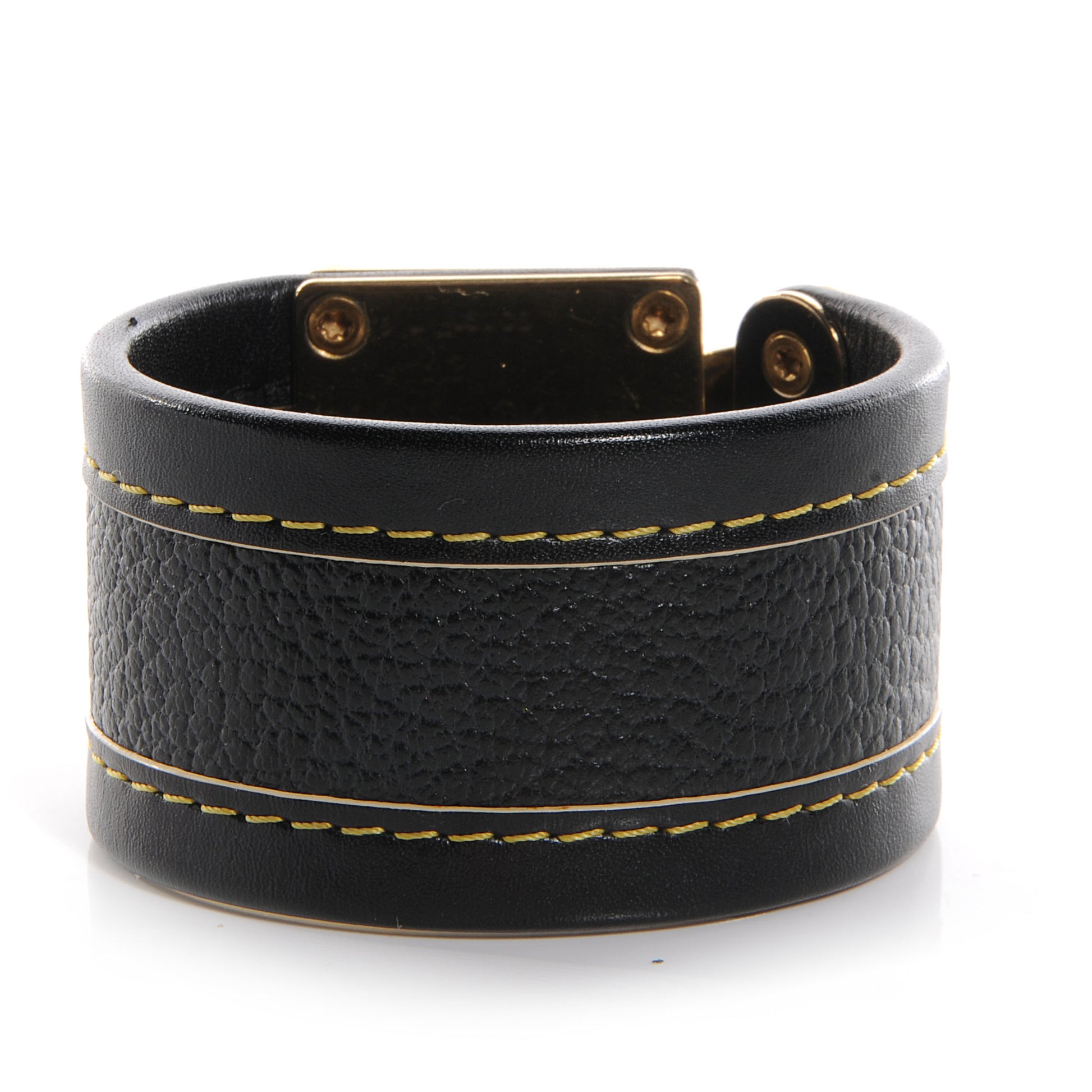 Louis Vuitton Suhali S Lock Bracelet Small Black 3 of 7