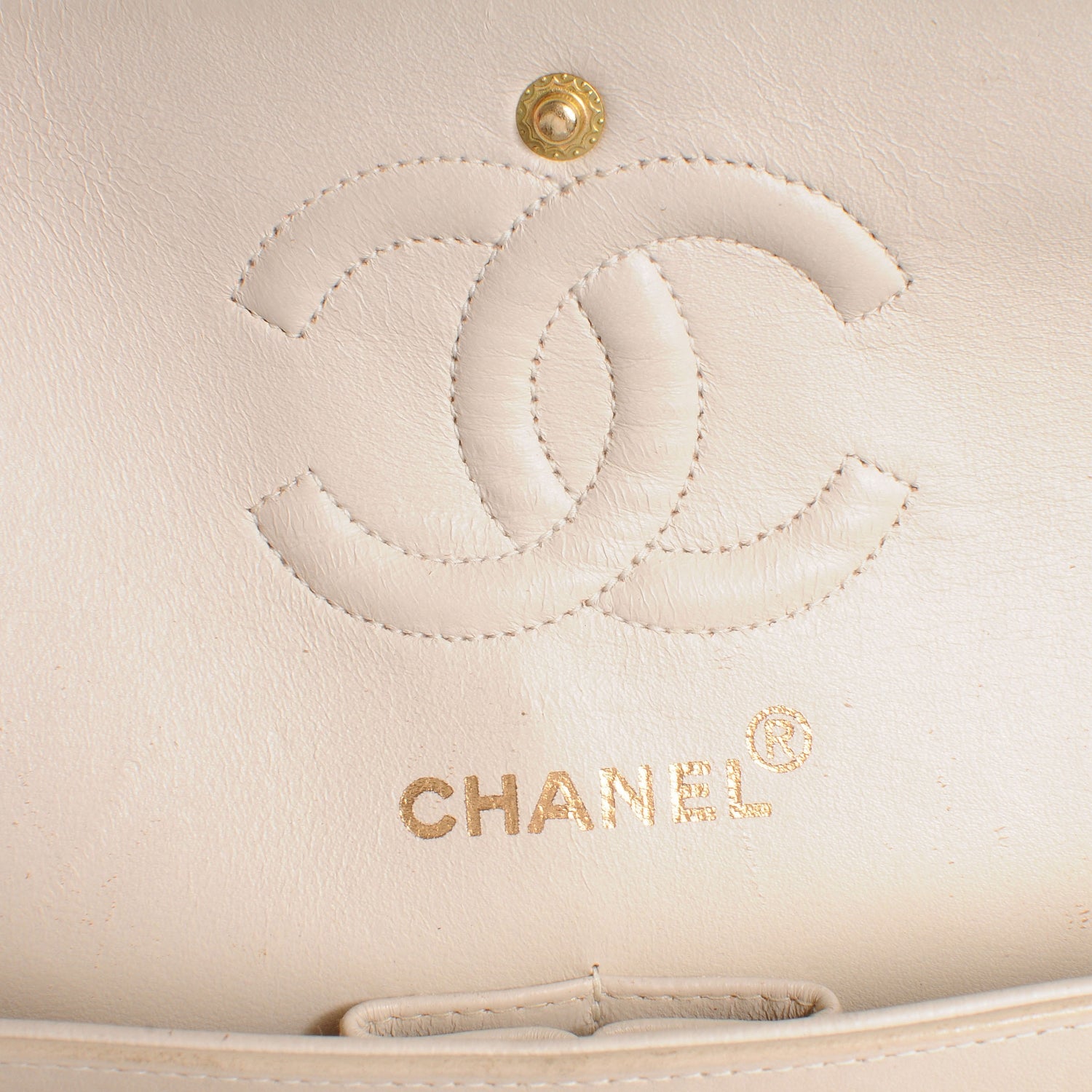 Chanel Lambskin Quilted Small Double Flap Beige 6 of 8