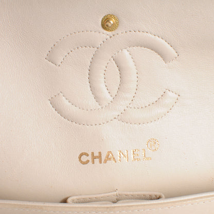Chanel Lambskin Quilted Small Double Flap Beige 6 of 8