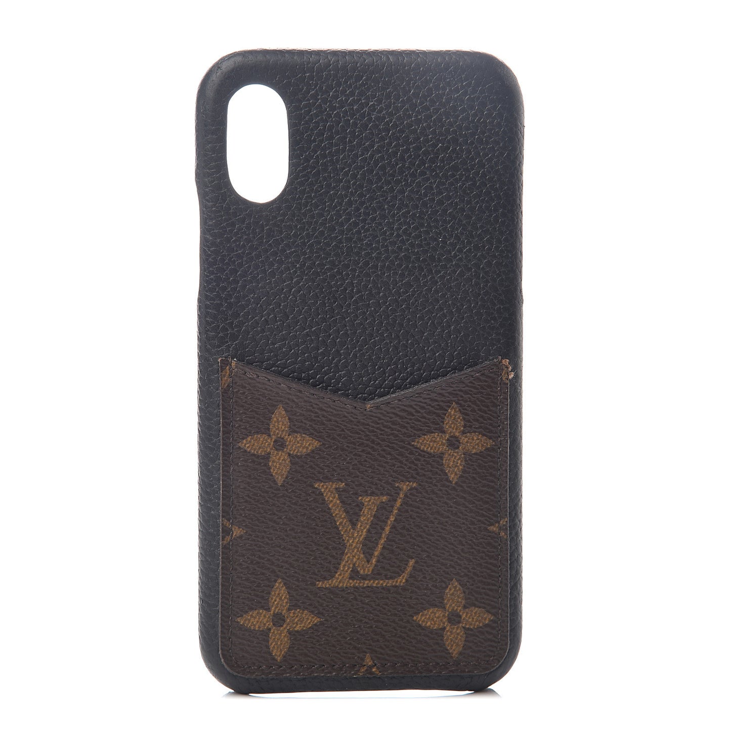Monogram iPhone X XS Bumper Black