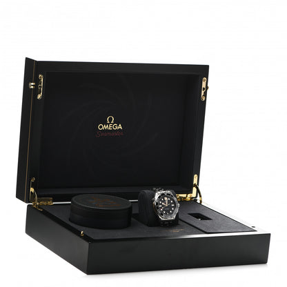 Omega Stainless Steel 18K Yellow Gold 42mm Seamaster 300M James Bond 007 Automatic Watch Black 210.22.42.20.01.004 6 of 6