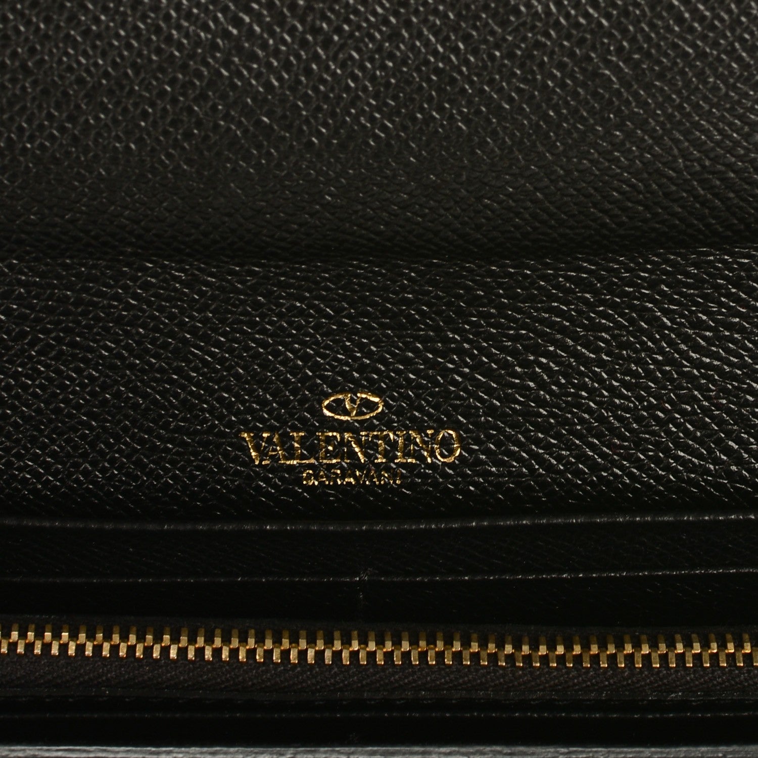 Valentino Garavani Calfskin Continental Flap Wallet Black 6 of 8