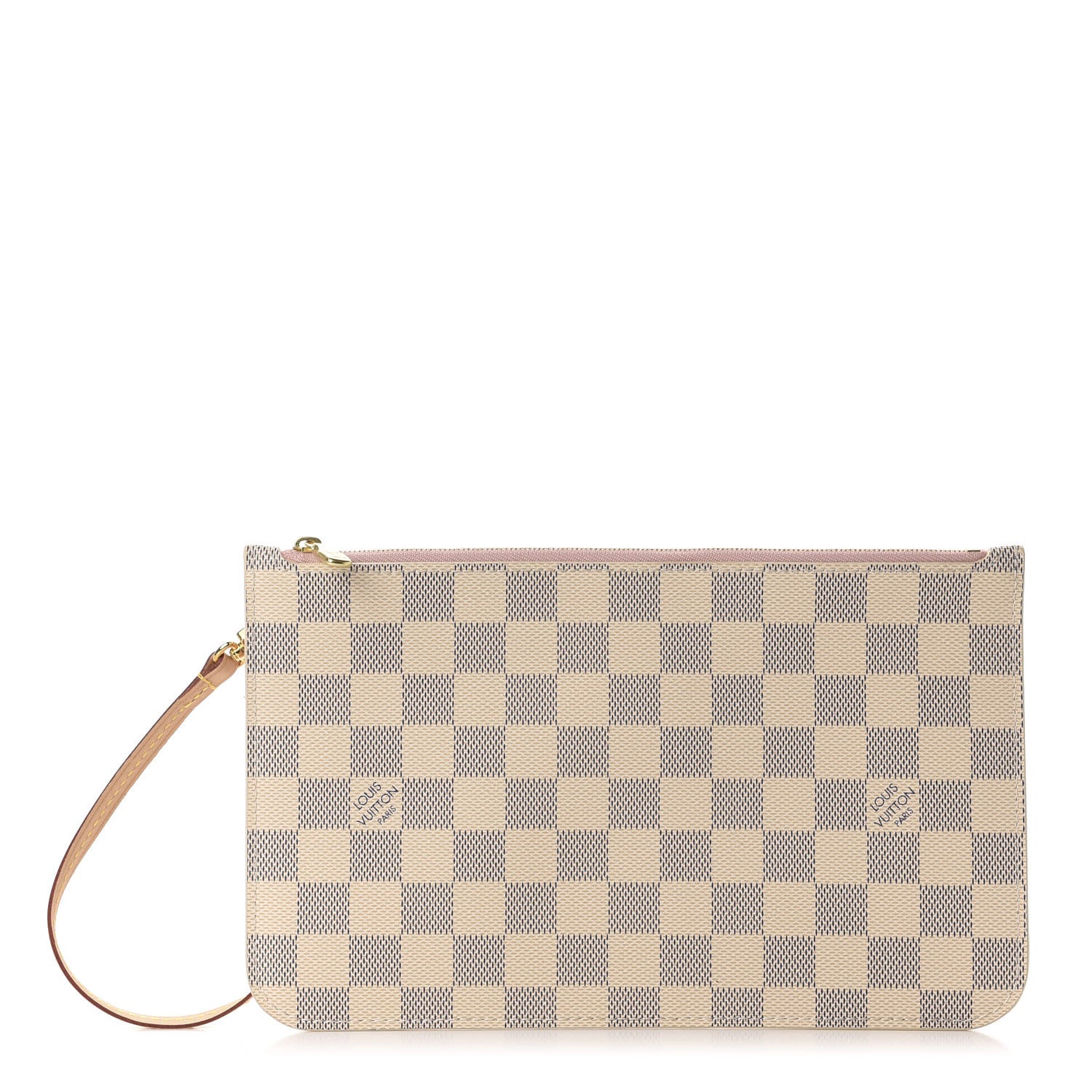Louis Vuitton Damier Azur Neverfull MM GM Pochette Rose Ballerine 1 of 7