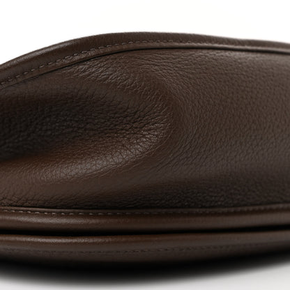 Hermes Taurillon Clemence Evelyne III GM Chocolate 9 of 11