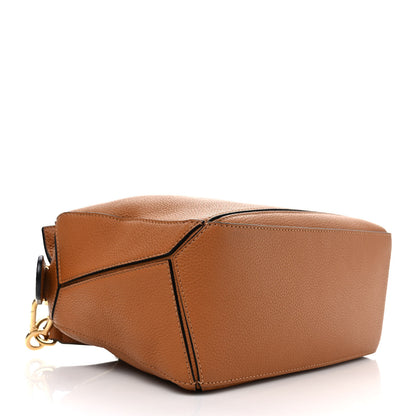 Loewe Grained Calfskin Small Puzzle Bag Tan 4 of 8