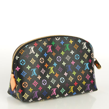 Louis Vuitton Monogram Multicolor Cosmetic Pouch Black Grenade 3 of 7