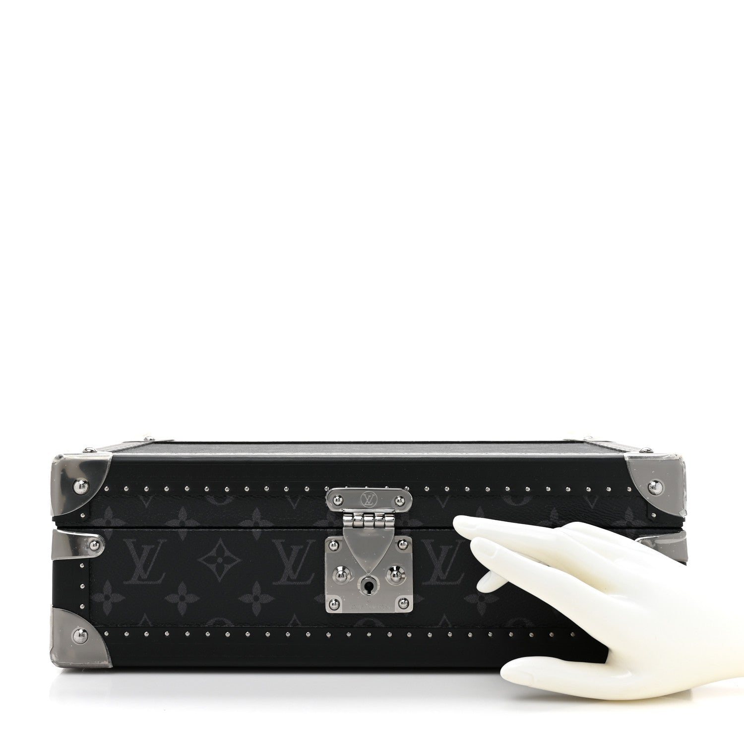 Louis Vuitton Monogram Eclipse Coffret 8 Watch Case Black 2 of 8
