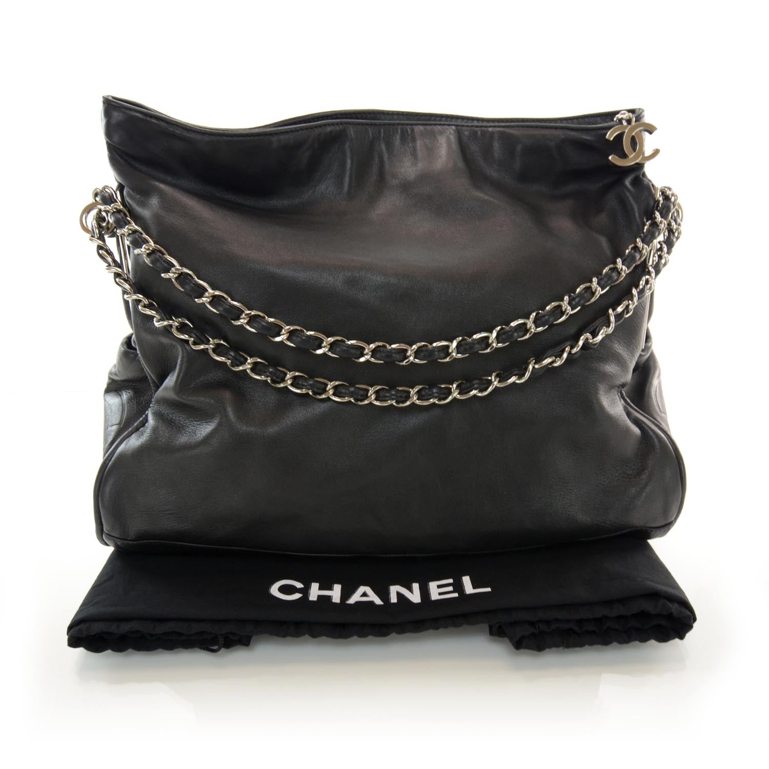 Chanel Lambskin Large Ultimate Soft Tote Black 3 of 9