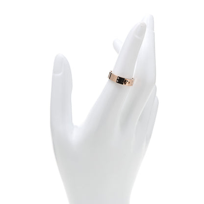 Hermes 18K Rose Gold Diamond PM Kelly Ring 53 6.25 2 of 5