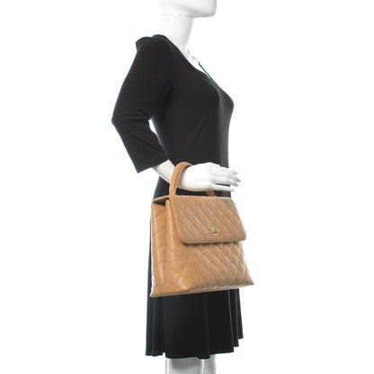 Chanel Caviar Quilted Jumbo Kelly Flap Beige 2 of 11