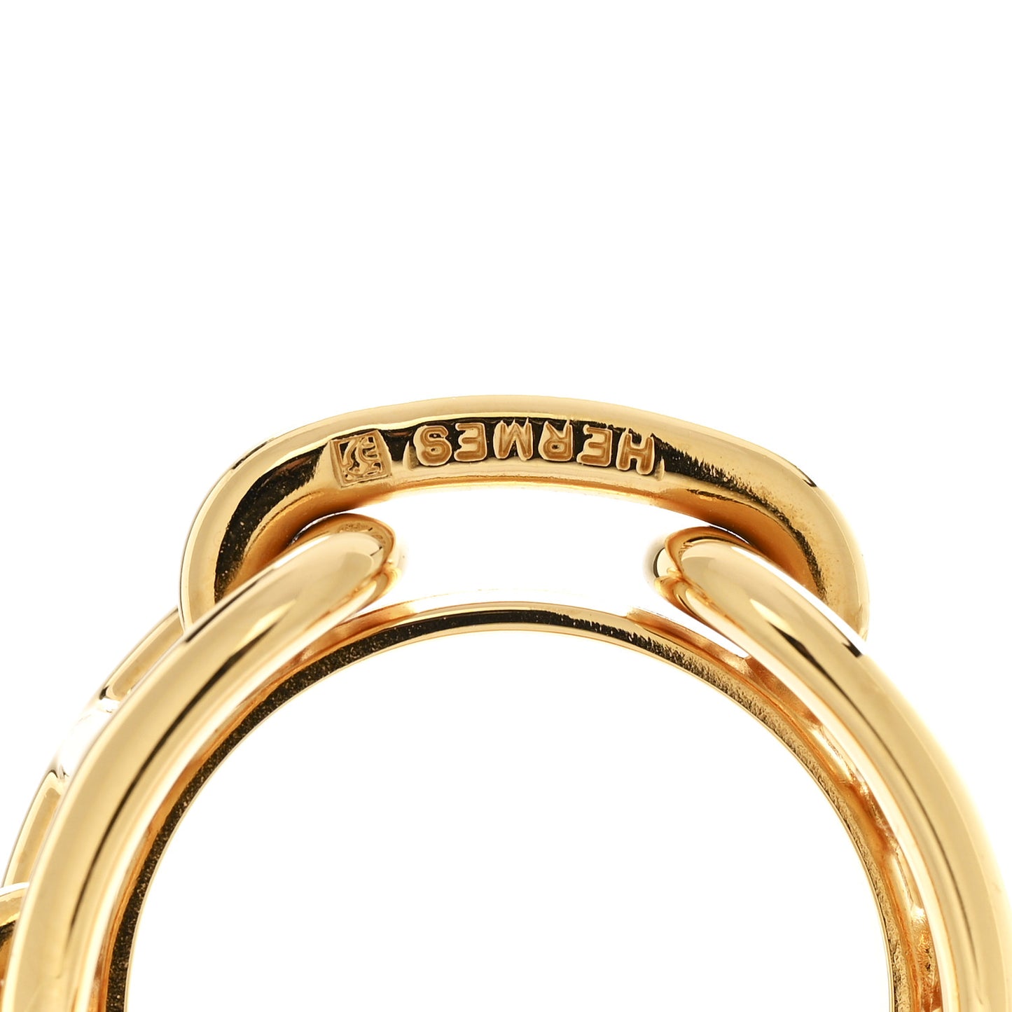 Permabrass Regate Scarf Ring Gold