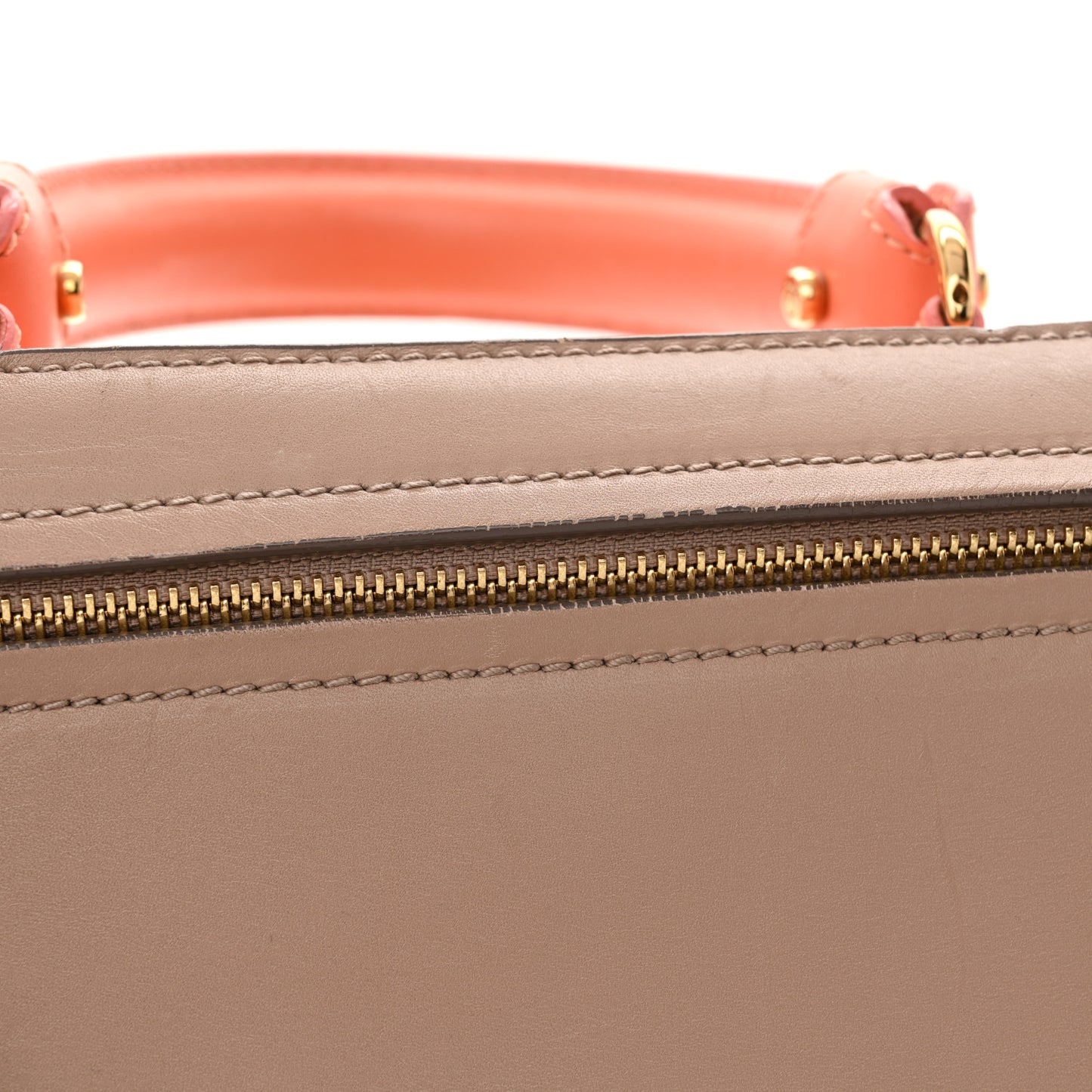 Calfskin Colorblock Medium Sofia Shoulder Bag Pink Multicolor