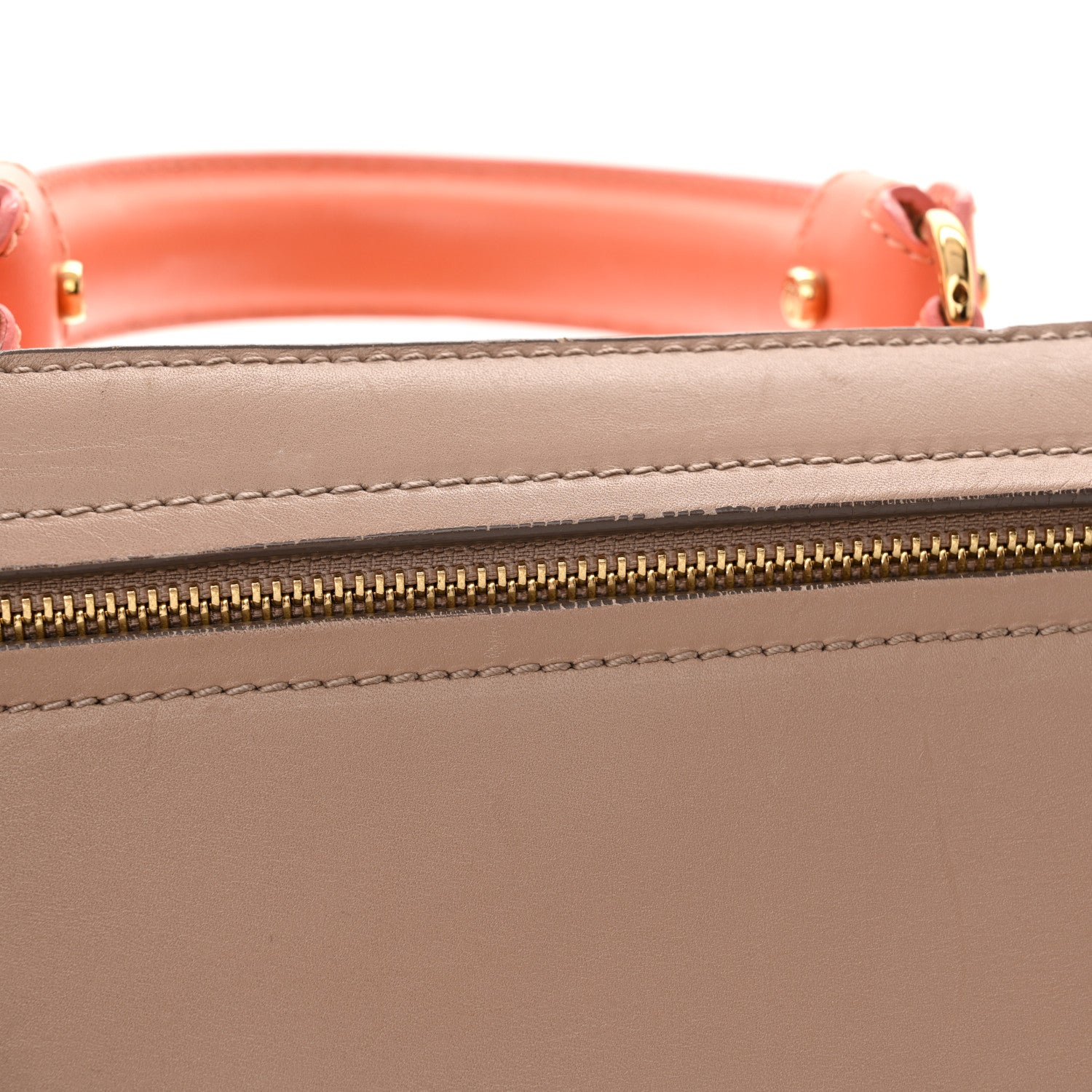 Salvatore Ferragamo Calfskin Colorblock Medium Sofia Shoulder Bag Pink Multicolor 9 of 14