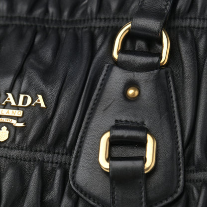 Prada Nappa Gaufre Messenger Tote Black 12 of 18