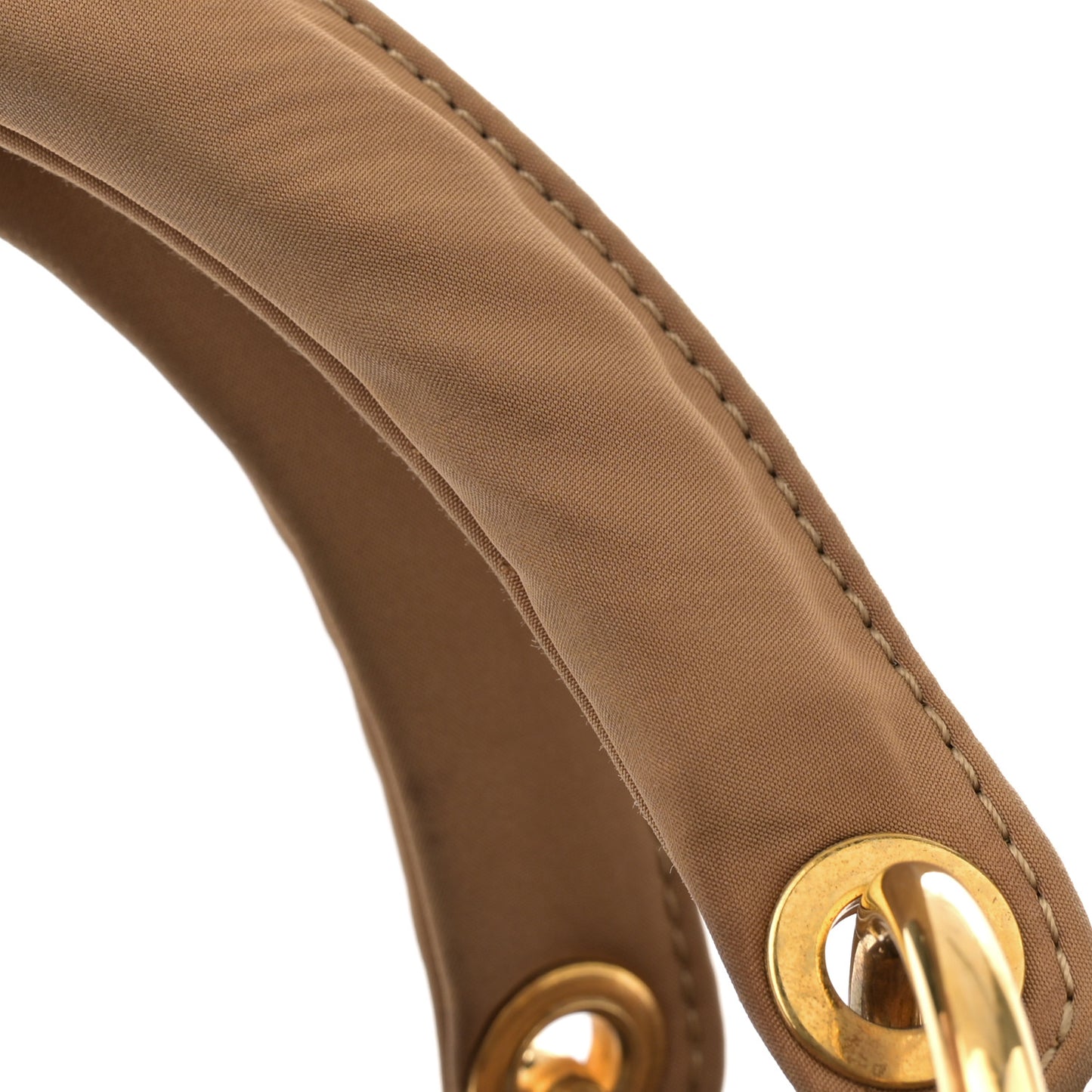 Nylon Cannage Large Lady Dior Tan