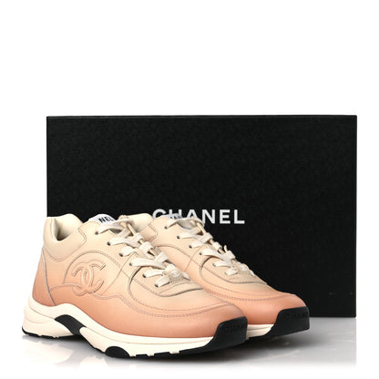 Chanel Gradiant Calfskin CC Womens Sneakers 37 Light Orange 11 of 11