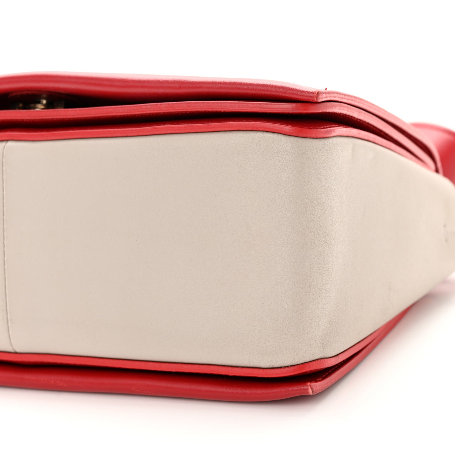 Celine Shiny Smooth Calfskin Medium Frame Shoulder Bag Poppy Red Clay 15 of 17