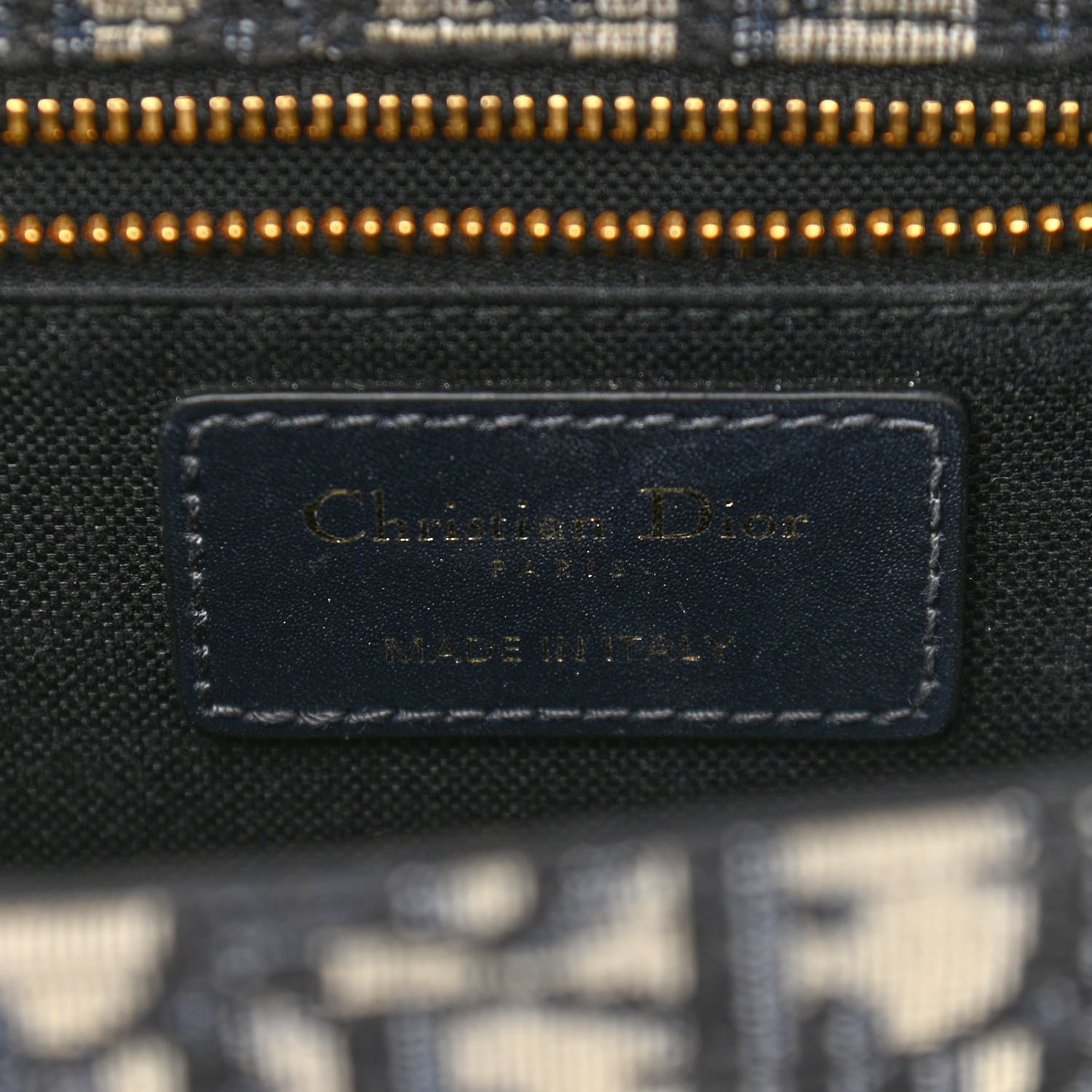 Christian Dior Oblique 30 Montaigne Flap Bag Blue 6 of 9