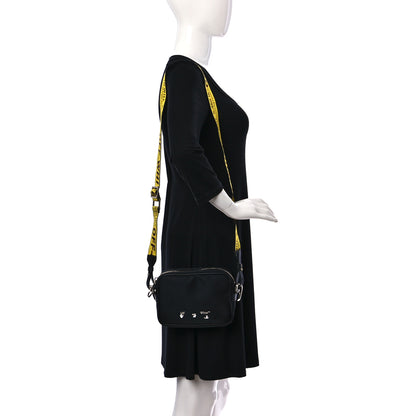 Off-White Nylon Logo Print Crossbody Bag Olive Green 2 of 9