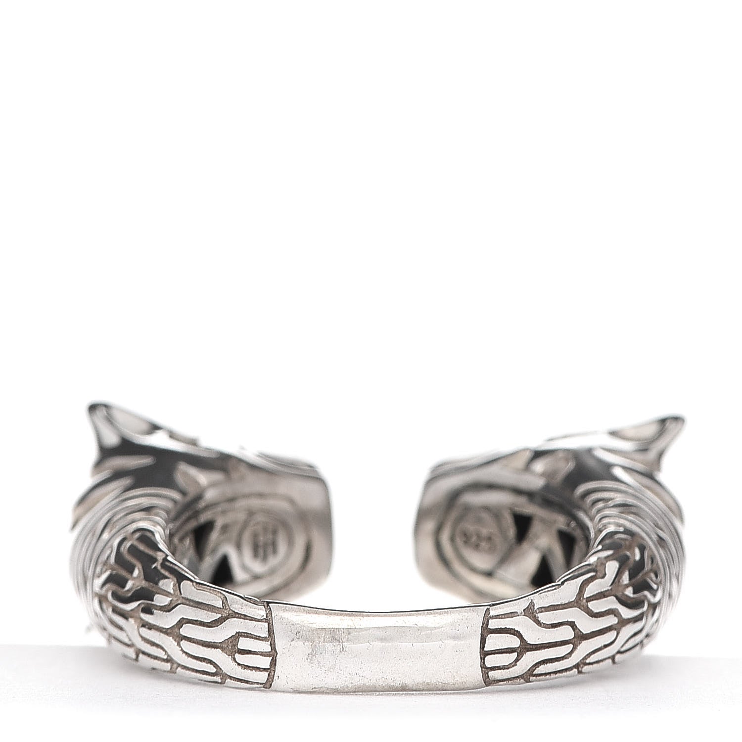 John Hardy Sterling Silver Macan Double Head Ring 54 6.75 3 of 7