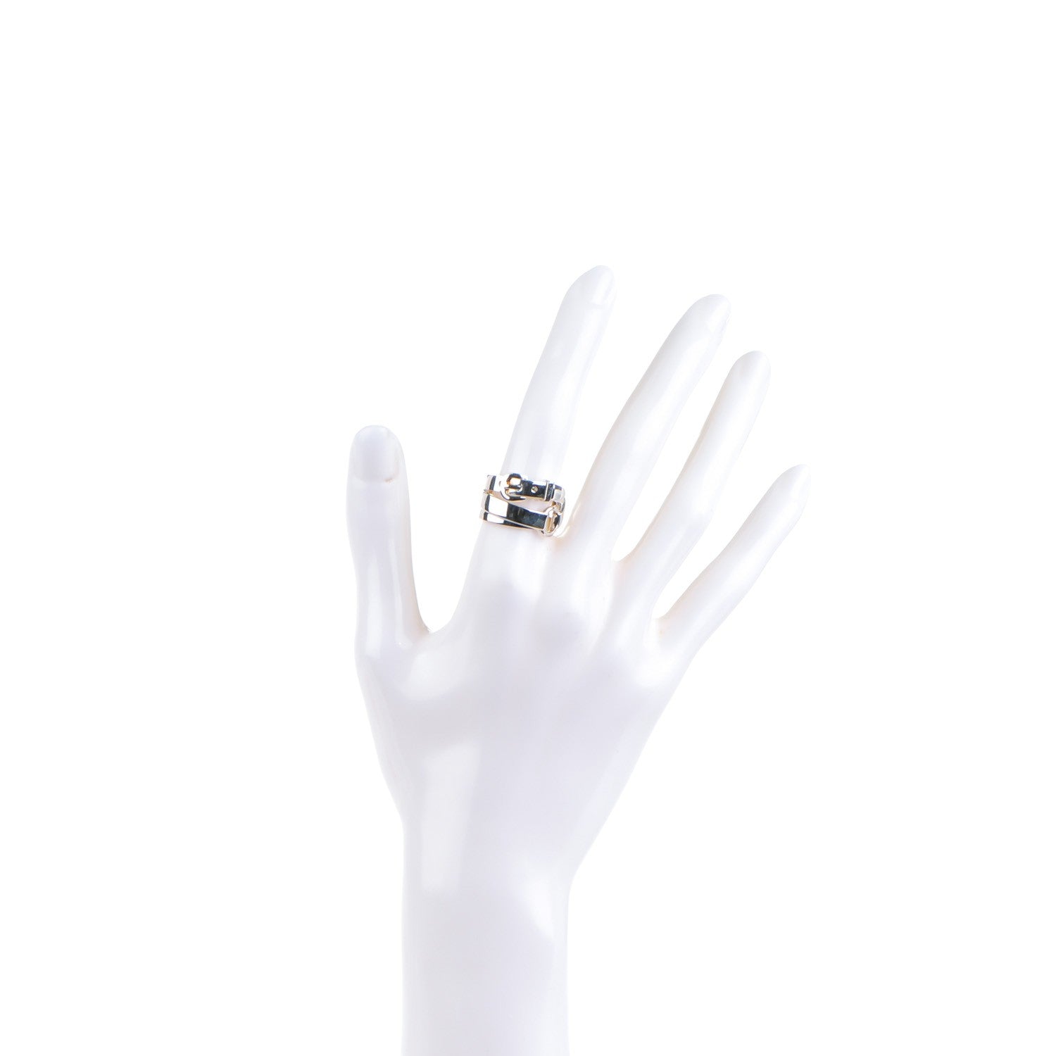 Hermes Sterling Silver MM Debridee Ring 54 6.75 2 of 5