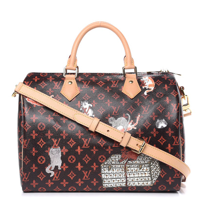 Louis Vuitton Catogram Speedy Bandouliere 30 Marron 1 of 9