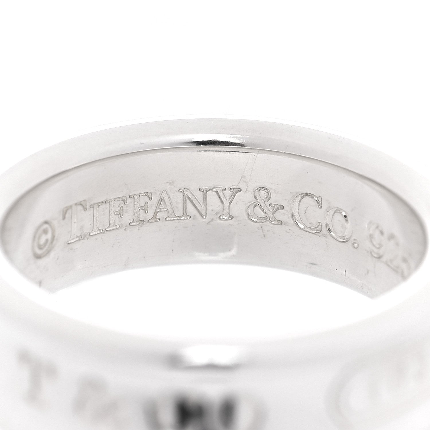 Tiffany Sterling Silver 1837 Band Ring 54 7 5 of 5