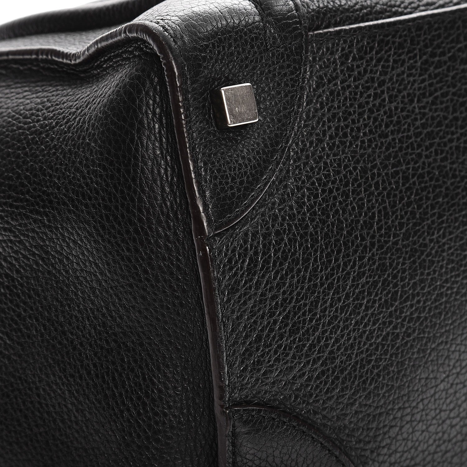 Celine Drummed Calfskin Mini Luggage Black 11 of 14