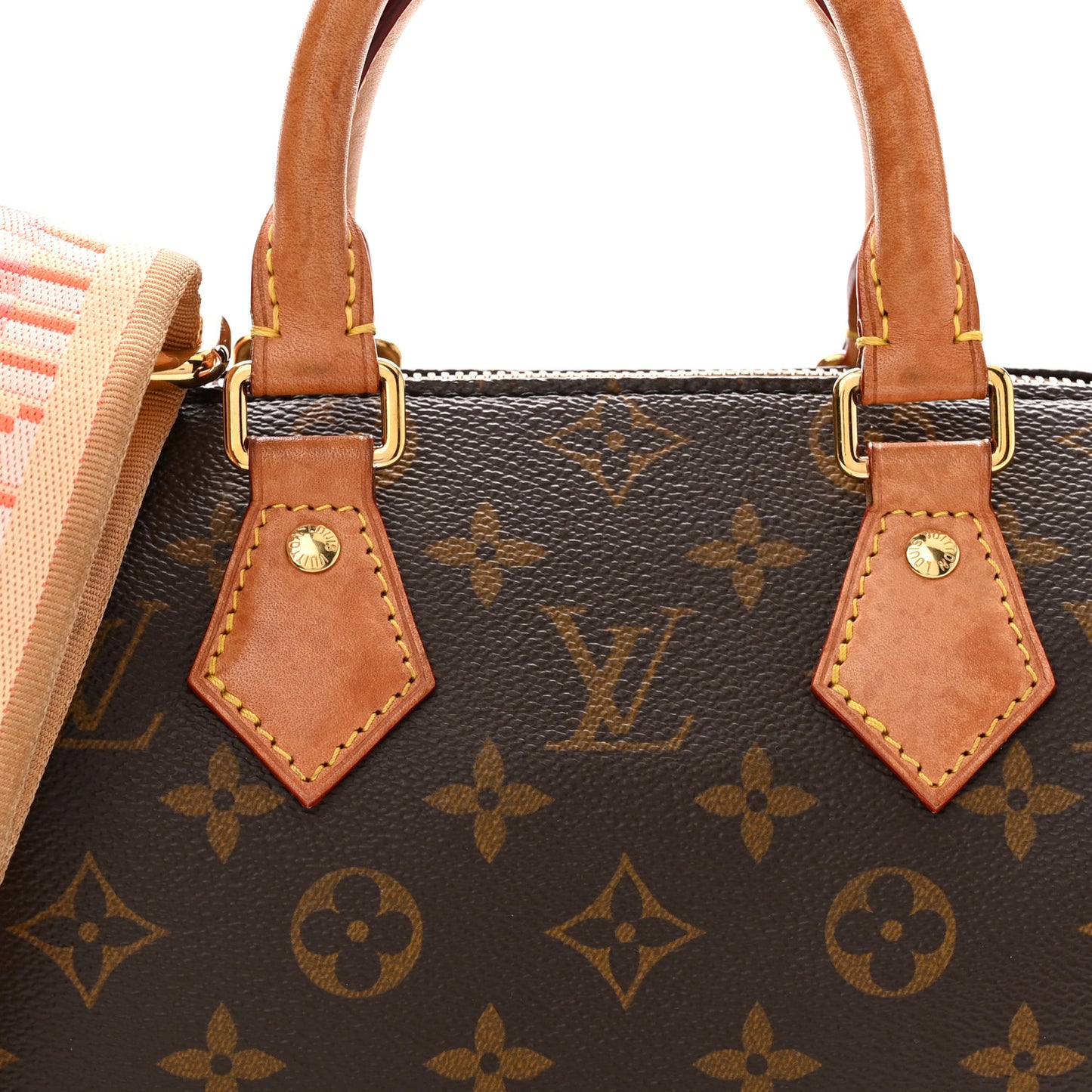 Monogram Speedy Bandouliere 20  Pink Orange