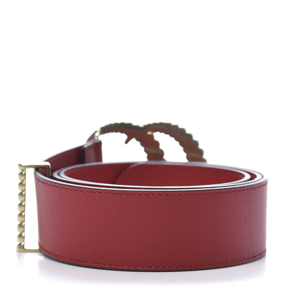 Gucci Moon Calfskin Torchon Double G 40mm Belt 90 36 Hibiscus Red 2 of 6
