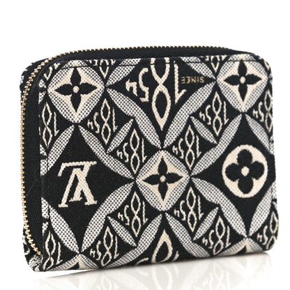 Louis Vuitton Jacquard Since 1854 Zippy Coin Purse Grey 3 of 9