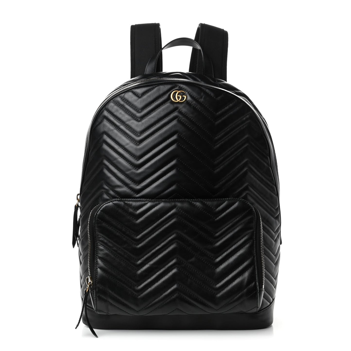 Calfskin Matelasse GG Marmont Day Backpack Black