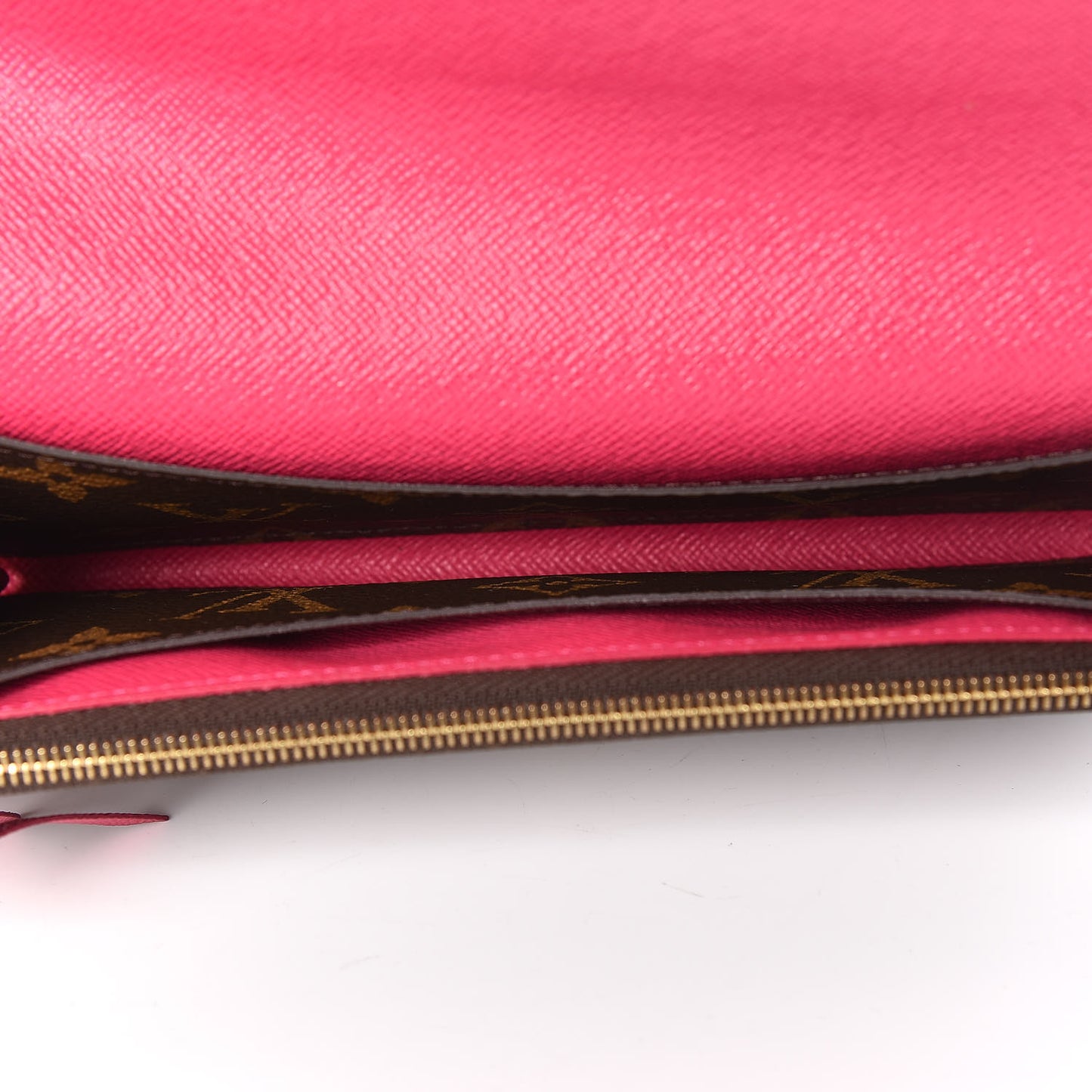 Monogram Emilie Wallet Hot Pink