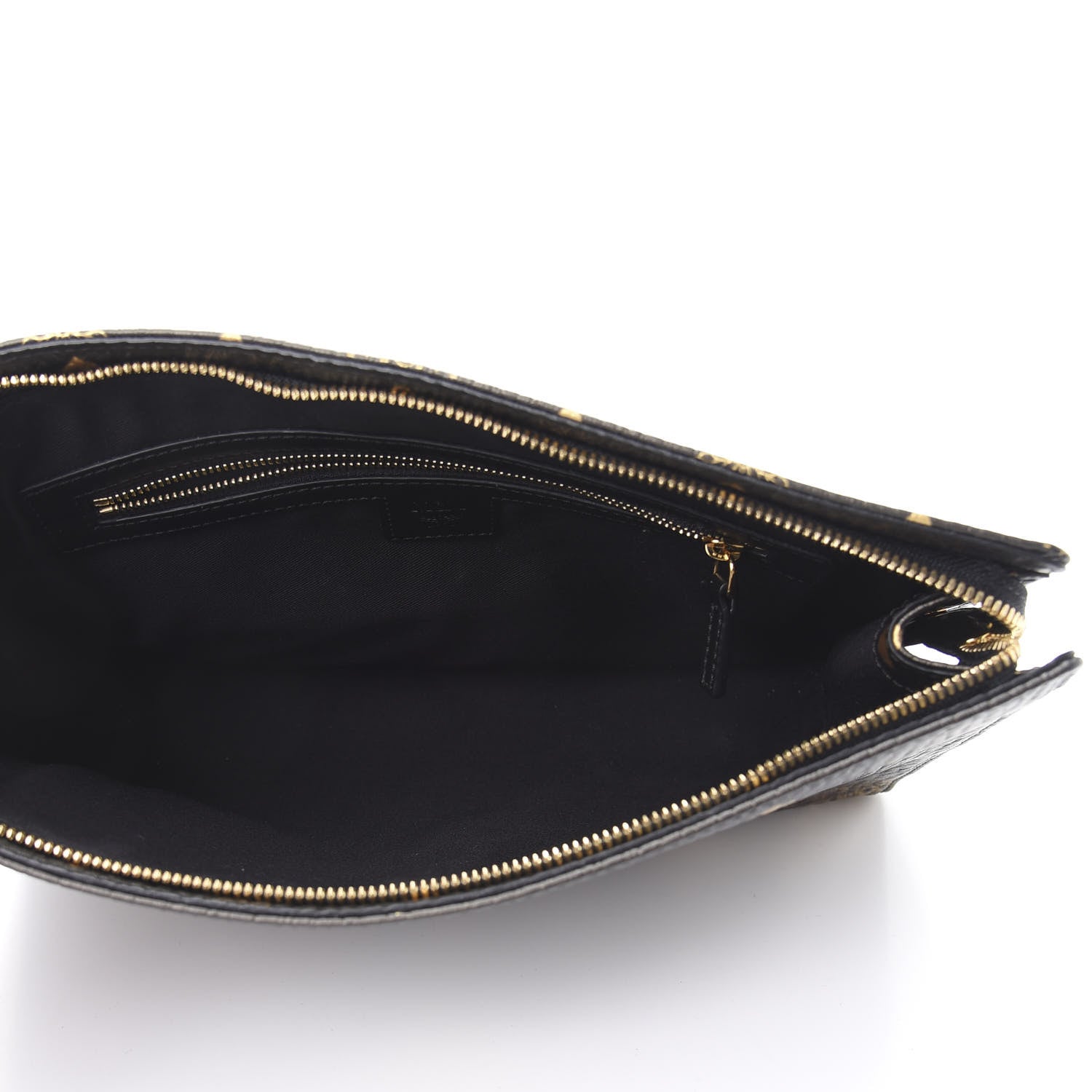 MCM Gradation Visetos Zip Pouch Black Gold 5 of 8