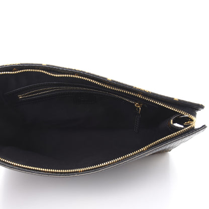 MCM Gradation Visetos Zip Pouch Black Gold 5 of 8