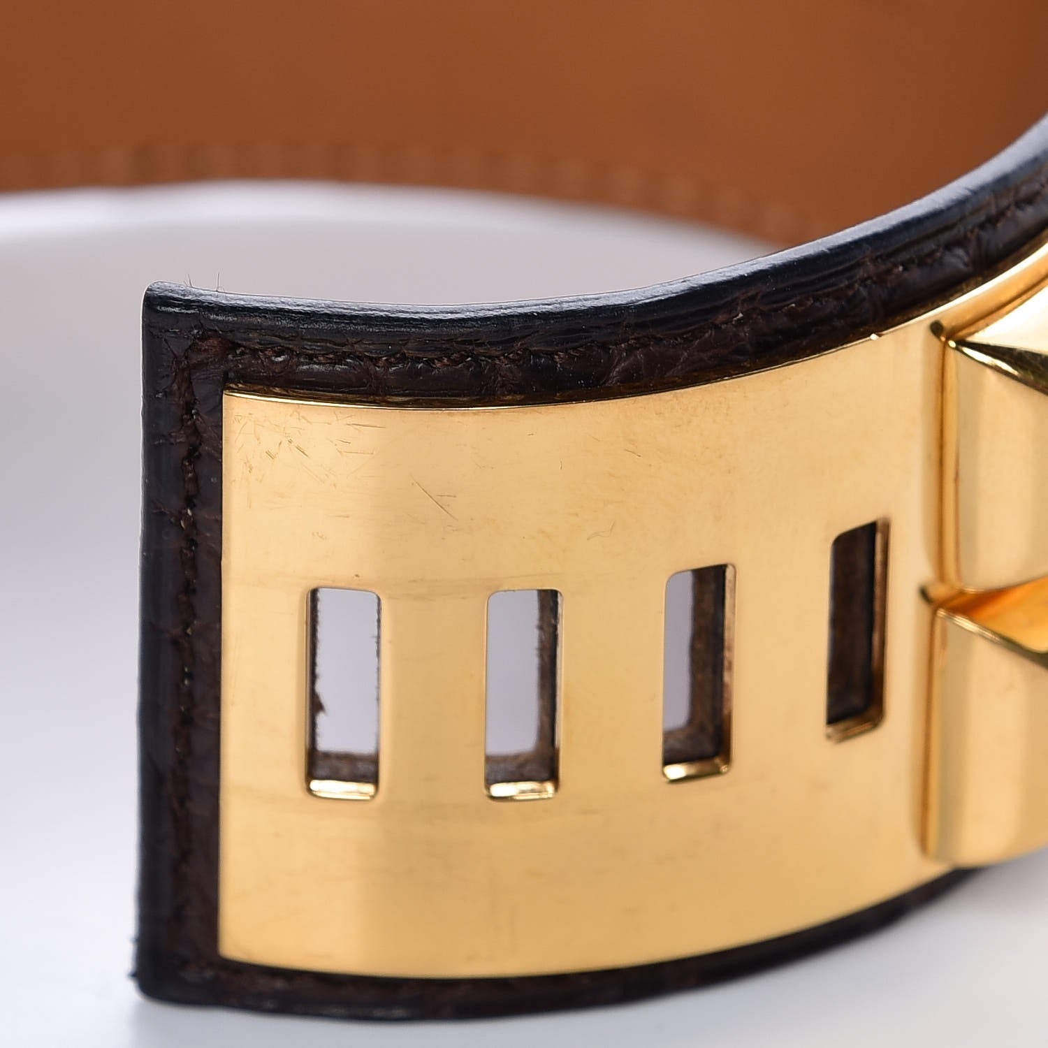 Hermes Matte Alligator Collier De Chien CDC Bracelet S Ebene 7 of 7