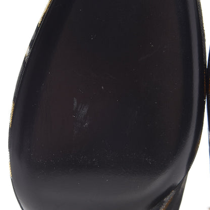 Saint Laurent Jacquard Leopard Loulou Ankle Boots 37 Oro 8 of 9